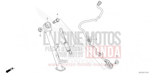 SIDE STAND CB500XAR de 2024
